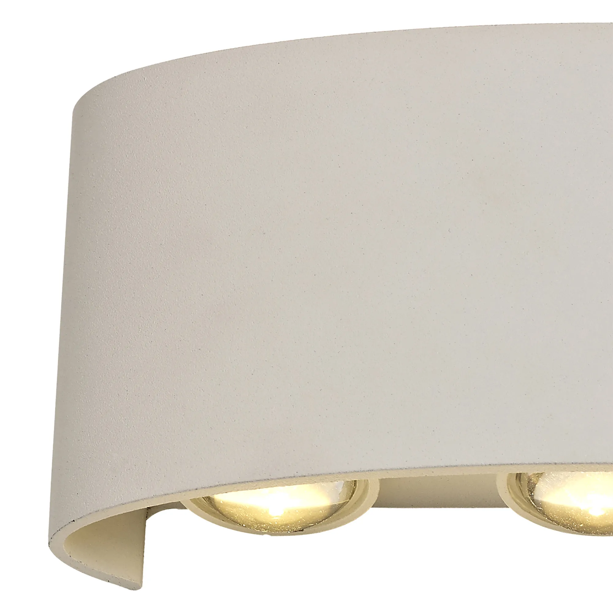 Leoni Wall Light 6W LED IP54 Sand White D0450  Deco Leoni